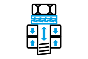 Erhält die Vorspannung (Konstruktionsprinzip einer Schraube)